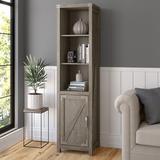 Kathy Ireland Bush Furniture Cottage Grove Tall Narrow 5 Shelf Bookcase Restored Gray - CGB118RTG-03