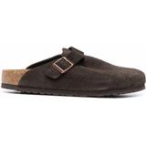Boston Soft Suede Slippers - Brown - Birkenstock Sandals