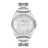 Coach Accessories | New Coach Boyfriend Crystal Womens Watch. Retail $350 | Color: Gray | Size: Os