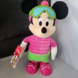 Disney Toys | Brand Newdisney Holiday Christmas Musical Dancing Minnie Mouse 13 Plushstuffed | Color: Pink/Tan | Size: Osbb