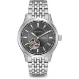 Automatic Stainless Steel Bracelet Watch - Gray - Bulova Watches