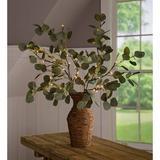 Plow & Hearth Eucalyptus Branches Battery Lighted Trees & Branches in Green/White, Size 2.25 H x 19.5 W x 36.0 D in | Wayfair 65J51