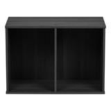 Latitude Run® 2 Shelf Wooden Bookcase Or Storage Shelf, Painted Finish Wood in Black, Size 23.43 H x 16.34 W x 11.42 D in | Wayfair