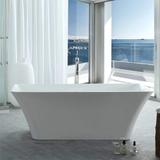 Randolph Morris Lily 59 Inch Acrylic Double Ended Freestanding Tub RMJ31-PN