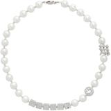 Pearl Ny Bead Necklace - White - M I S B H V Necklaces