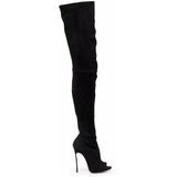 Blade Over-the-knee 115mm Boots - Black - Casadei Boots