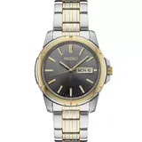 Seiko Men's Essential Two Tone Stainless Steel Gray Dial Watch - SUR356, Size: Large, Multicolor