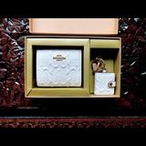 Coach Bags | Coach Wallet And Picture Frame Key Fob Gift Set 100% Authentic Christmas Bnib | Color: White | Size: Os
