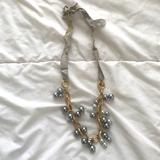 J. Crew Jewelry | J. Crew Silver Pearl Bauble Necklace | Color: Gold/Silver | Size: Os