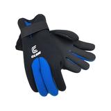 Clam Men's Neoprene Fishing Gloves, Black/Blue SKU - 428224