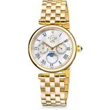 Florence 36mm Stainless Steel, Mother Of Pearl & Diamond Bracelet Watch - Metallic - Gv2 Watches