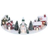 Mr. Christmas Christmas Village Around The Tree Topper in Green/White, Size 24.0 H x 8.25 W x 12.0 D in | Wayfair 10344