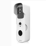 Symple Stuff Battery Wi-Fi Wireless Doorbell Camera in White, Size 3.39 H x 9.06 W x 3.94 D in | Wayfair 161A5E8F0BA541A88FB3B7FAC6C8A996