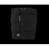 UGG Men's Knit Flip Mitten Wool Blend Gloves in Black, Size L/XL