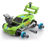 Hot Wheels Ready-To-Race Builder Car and Parts Playset, Multicolor