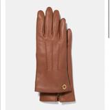 Coach Accessories | Coach Leather Gloves Sz 8 | Color: Tan | Size: 8