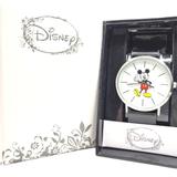 Disney Accessories | Disney Mickey Mouse Large Round Face Watch Nip | Color: Black/Silver | Size: Os