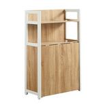 Latitude Run® 1 - Door Corner Accent Cabinet Wood in Brown/Green, Size 49.0 H x 12.0 W x 25.0 D in | Wayfair DA17E712072D4D97B00868760103FBB4