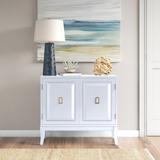 Beachcrest Home™ Stockport 2 - Door Accent Cabinet Wood in White, Size 32.0 H x 36.0 W x 16.0 D in | Wayfair BD15305C016F4794B6192129C099BE72