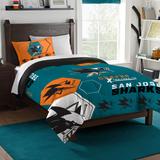 The Northwest Group San Jose Sharks Hexagon Twin Comforter & Sham Set