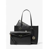 Michael Kors Maisie Large Pebbled Leather 3-in-1 Tote Bag Black One Size