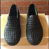 Michael Kors Shoes | Michael Kors Pratt Leather Slip On Sneaker Sz 7m Euc | Color: Black | Size: 7