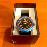 Coach Accessories | Coach Analog Casual New York Black Men's Watch Rubber | Color: Black/Blue | Size: Os