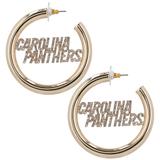 BaubleBar Carolina Panthers Logo Large Hoop Earrings