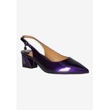 Wide Width Women's Shayanne Slingback Pump by J. Renee in Purple (Size 7 W)