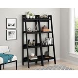 Latitude Run® 4 Shelf Ladder Bookcase Bundle, White Wood in Black, Size 60.0 H x 20.56 W x 18.5 D in | Wayfair 7EFCE7D6ADAD425087926A0D34A20CC8