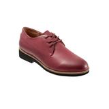 Women's Whitby Oxford Flat by SoftWalk in Dark Red (Size 7 M)