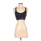 Betsey Johnson Sports Bra: Black Solid Activewear - Size X-Small