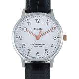 Waterbury Classic Quartz White Dial Watch - Metallic - Timex Watches