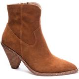 Ramble Faux Suede Cowboy Boot In Rusty Brown At Nordstrom Rack - Brown - Chinese Laundry Boots