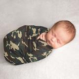 Sweet Jojo Designs Woodland Camo Swaddle in Brown/Green/White, Size 47.0 H x 47.0 W x 0.2 D in | Wayfair Swaddle-WoodlandCamo-CAMO