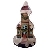 Northlight Seasonal 8.5" LED Lighted Church Christmas Village Decoration in Blue/Brown/Green, Size 8.5 H x 5.0 W x 5.0 D in | Wayfair