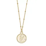 City Luxe Cubic Zirconia & Beaded Chain Zodiac Pendant Necklace, Women's, Gold