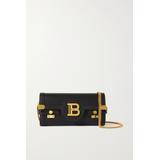 Balmain - B-buzz 23 Chain-embellished Leather Shoulder Bag - Black