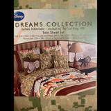Disney Other | Disney Safari Twin Sheet Set -Inspired By The Lion King 1994 | Color: Green/Tan | Size: Twin