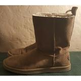 American Eagle Outfitters Shoes | Aeo American Eagle Outfitters Beige Suede Mid Calf Snow Boots Womens Size 11 | Color: Tan | Size: 11
