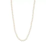 Belk Pearl Gold Tone Champagne Pearl 24 Inch Collar Necklace