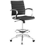 Orren Ellis Jive Drafting Chair in Black, Size 47.0 H x 26.0 W x 26.5 D in | Wayfair A4EF600D736C4B028C1FB9040F3B6B43