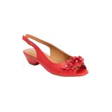 Wide Width Women's The Rider Slingback by Comfortview in Hot Red (Size 8 1/2 W)