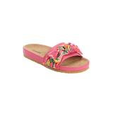Extra Wide Width Women's The Stassi Footbed Sandal by Comfortview in Carnation Watercolor (Size 10 WW)