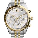 Michael Kors Wearables | 10 Stars Michael Kors Lexington Chrono Watch $356 Two Tone | Color: Gold/Silver | Size: Os