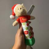 Disney Toys | Holiday Pooh Bear Baby Rattle | Color: Red/Yellow | Size: Osbb