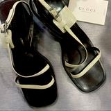 Gucci Shoes | Authentic Gucci Women’s Strappy Sandals | Color: Gray | Size: 7.5