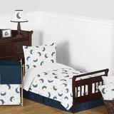 Sweet Jojo Designs Moon Bear 5 Piece Toddler Bedding Set Polyester in Blue/Yellow | Wayfair MoonBear-Tod