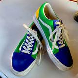 Vans Shoes | Authentic Vans Mens Sz 7.5 Ladies Sz9 | Color: Blue/Green | Size: 9