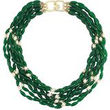 22k Gold-plated & Beaded Multi-strand Necklace - Green - Kenneth Jay Lane Necklaces